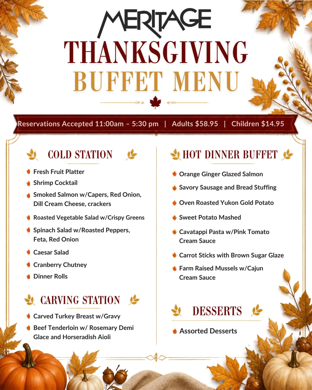 Thanksgiving Buffet