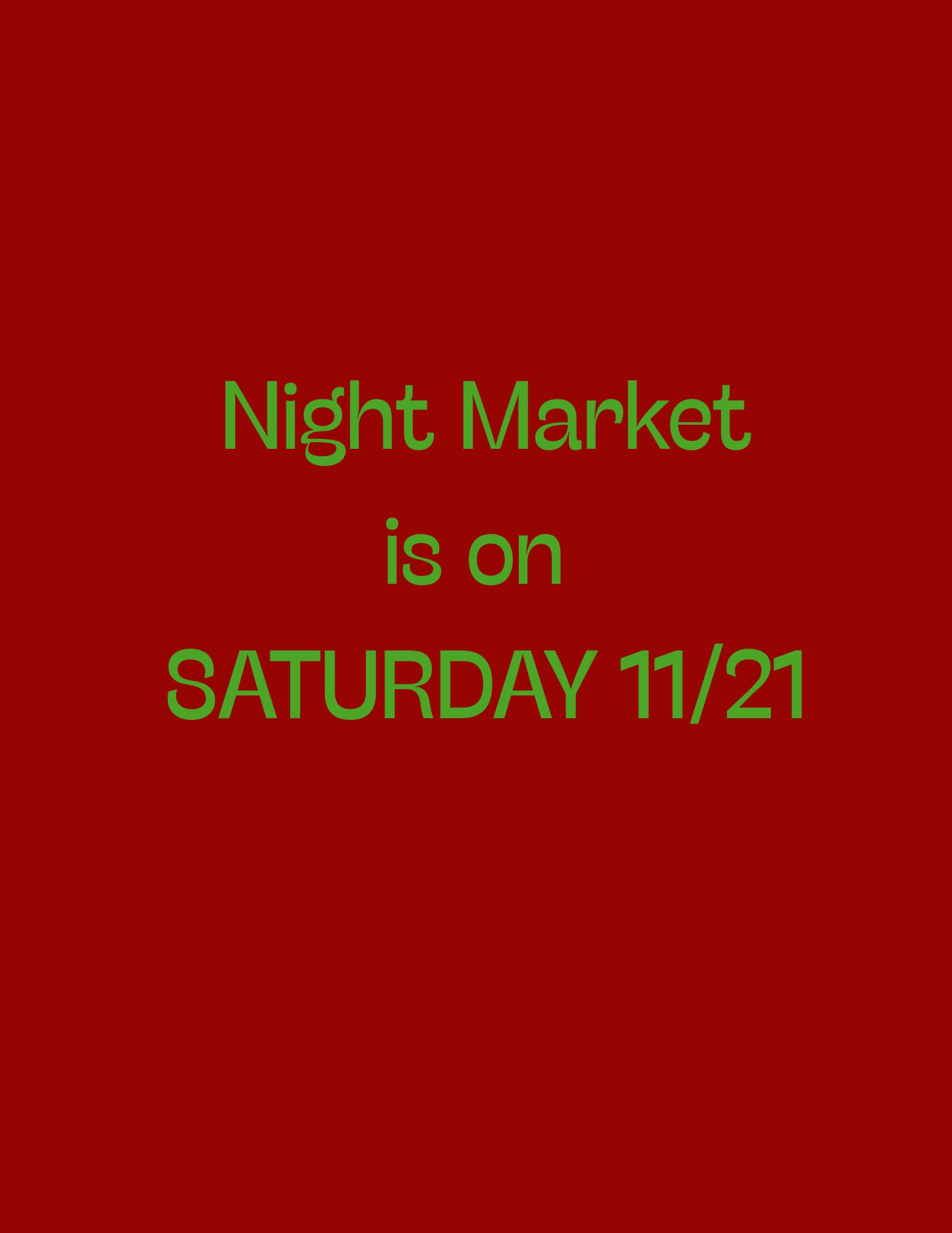 Holiday Night Market