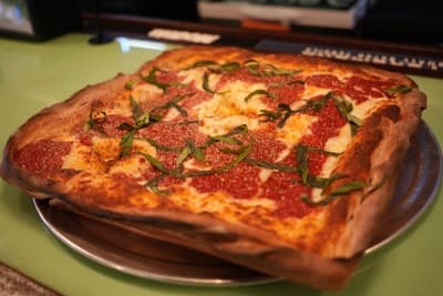 Inside Papalino's dining room