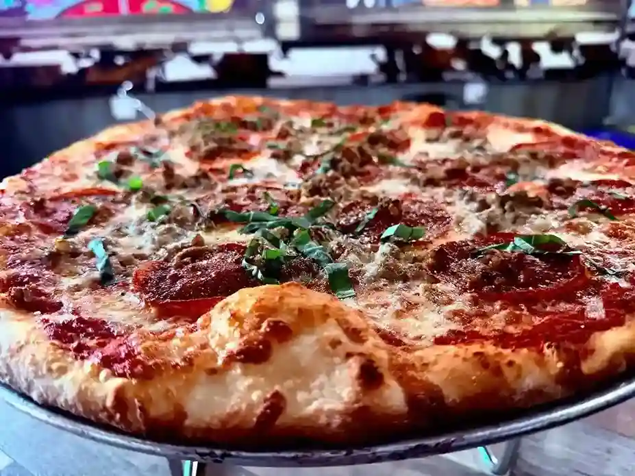 Papalino's pizza catering spread