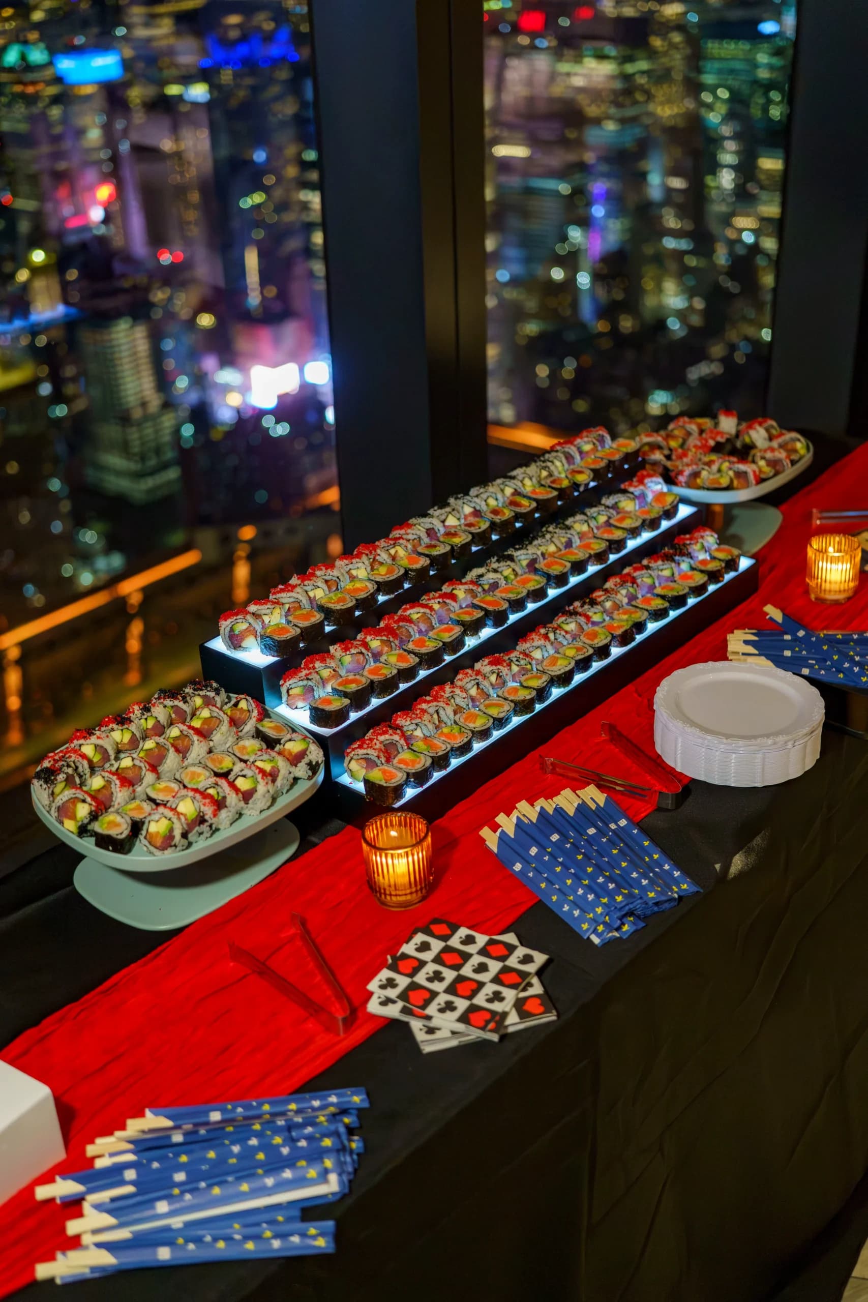 Selene Catering sushi platter presentation