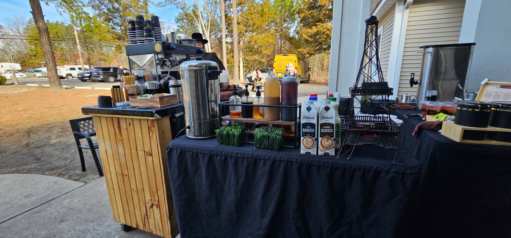 Coffee served to guests at an event