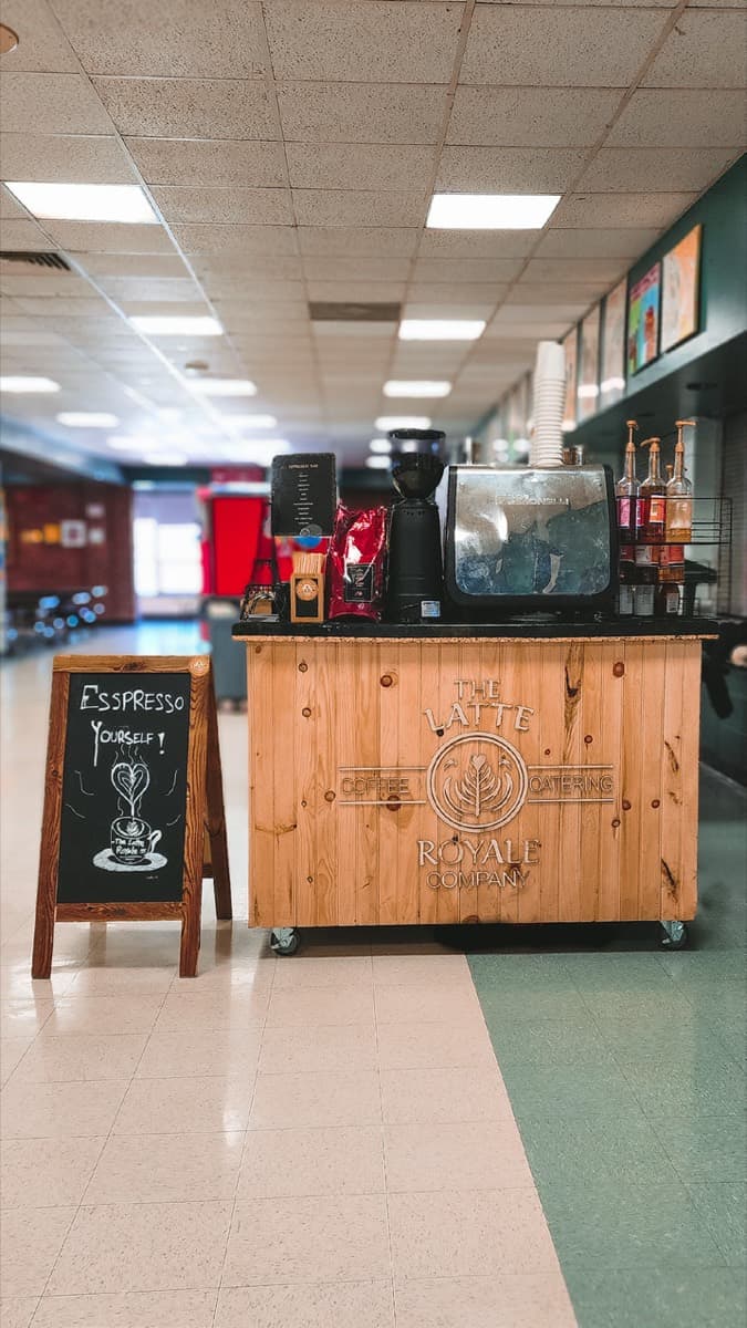 Bat Mitzvah coffee station setup