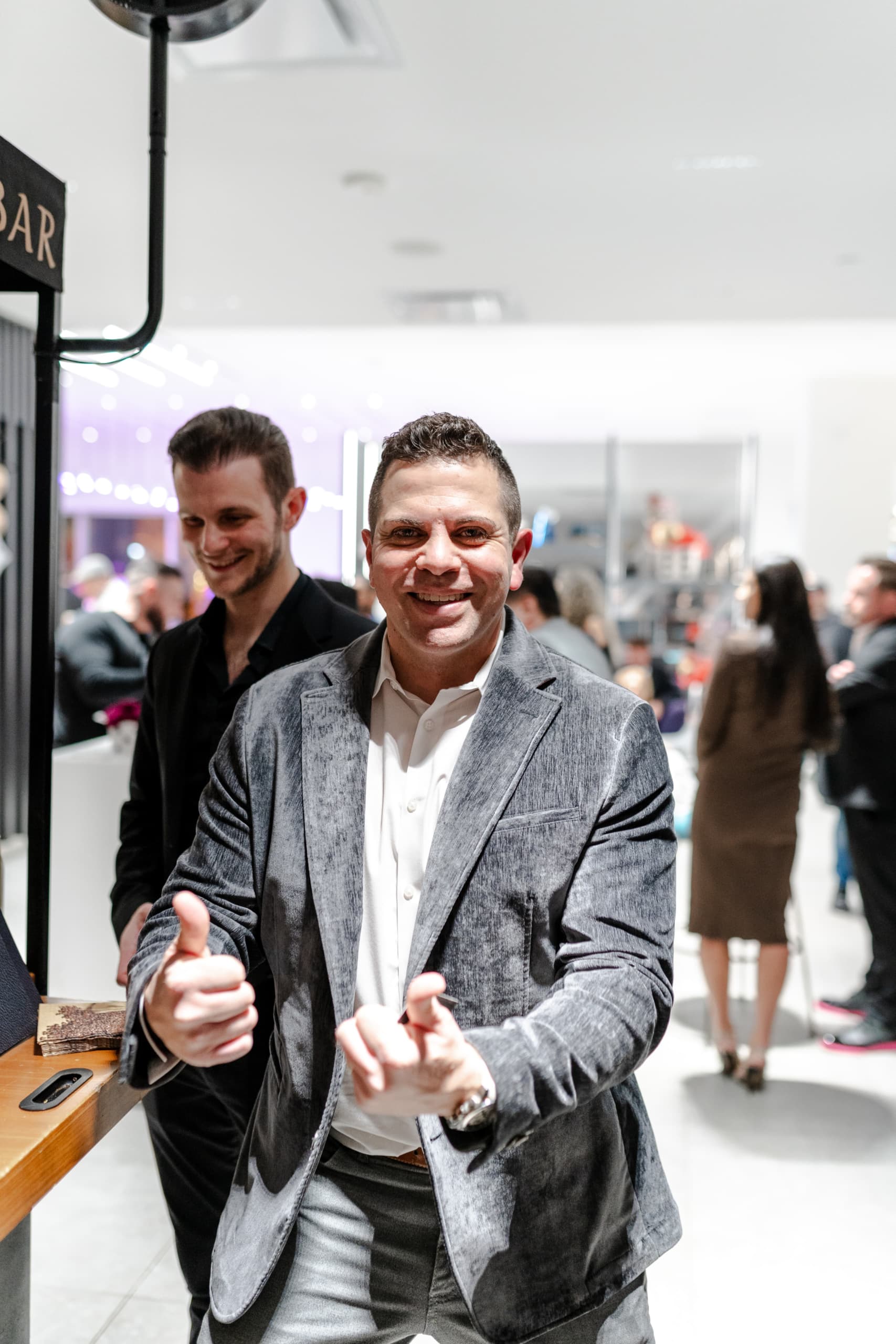 Corporate coffee catering barista at a lavish Greenwich Village NYC business event