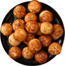 Paniyaram on a plate