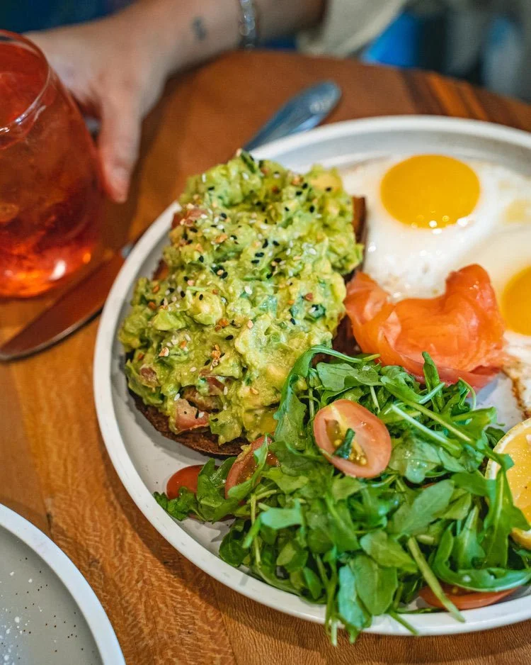 Brunch food at The Factory 380 in Kips Bay NYC